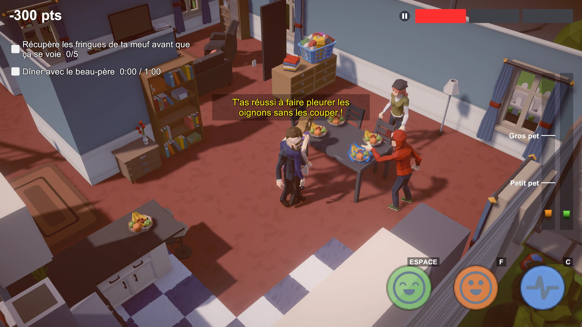 Dinner at the in-laws', isometric view